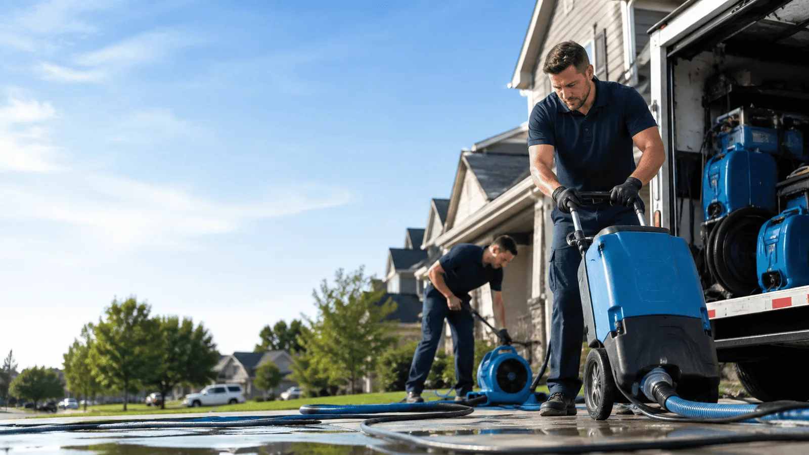 Dehumidification being performed in Green Springs, OH